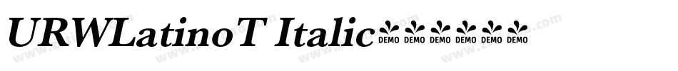 URWLatinoT Italic字体转换